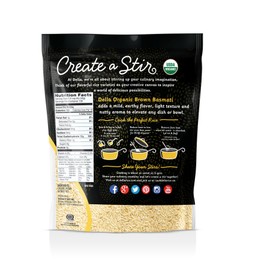 Della Rice Organic Basmati Brown Rice 10lb Bag