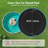 COSYUMI 18ft Above Ground Pool Cover, 420D Oxford Fabric with