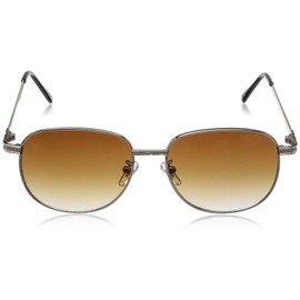 Fashion Glass 7696 Men's Sunglasses, brown half (frame gold)