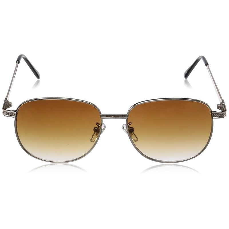 Fashion Glass 7696 Men's Sunglasses, brown half (frame gold)