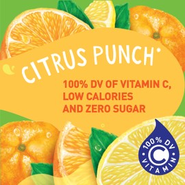 Tampico Singles To Go Drink Mix Packets, Citrus Punch, 6-Count Box – Zero Sugar, Low Calorie Powdered Drink Packets, 100% DV of Vitamin C per Serving, Convenient, On-The-Go Water Enhancers
