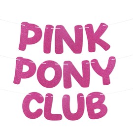 Pink Pony Club Banner, Nashville Cowgirl Bachelorette Party, Midwest Princess Tour Favors, Western Cowgirl Bachelorette Party Decorations Hot Pink Glitter