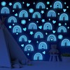 Glow in The Dark Rainbow Wall Sticker Glowing Rainbow Wall