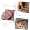 Mikinona 600pcs Artificial Toe Nail Tips Full Cover Nail Art