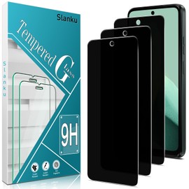 Slanku (3 Pack Privacy Screen Protector for Moto G 5G 2025 Tempered Glass, Anti Spy, Private Protection, Scratch Resistant, Case Friendly