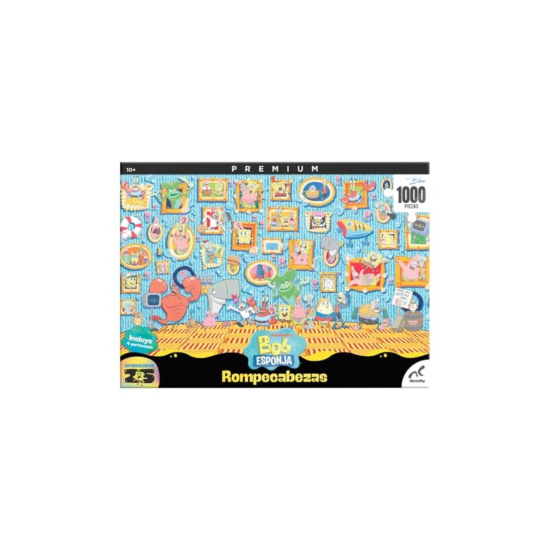 Rompecabezas Coleccionable Premium Bob Esponja 1000 Pzs