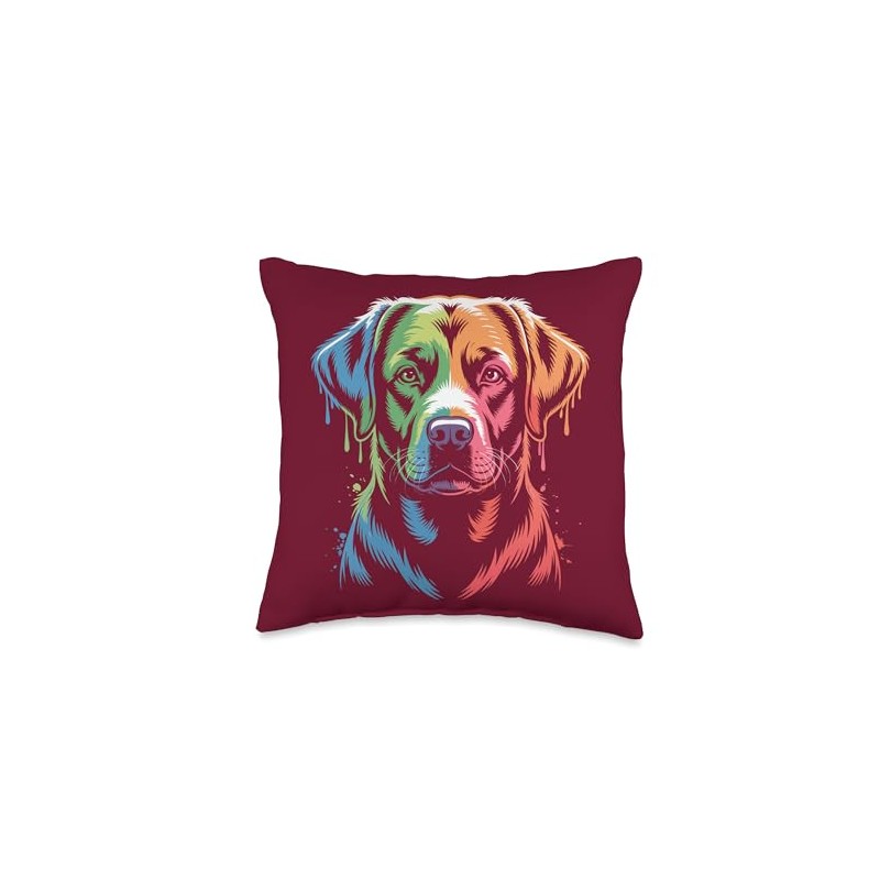 Labrador Retriever Artwork Labrador Throw Pillow