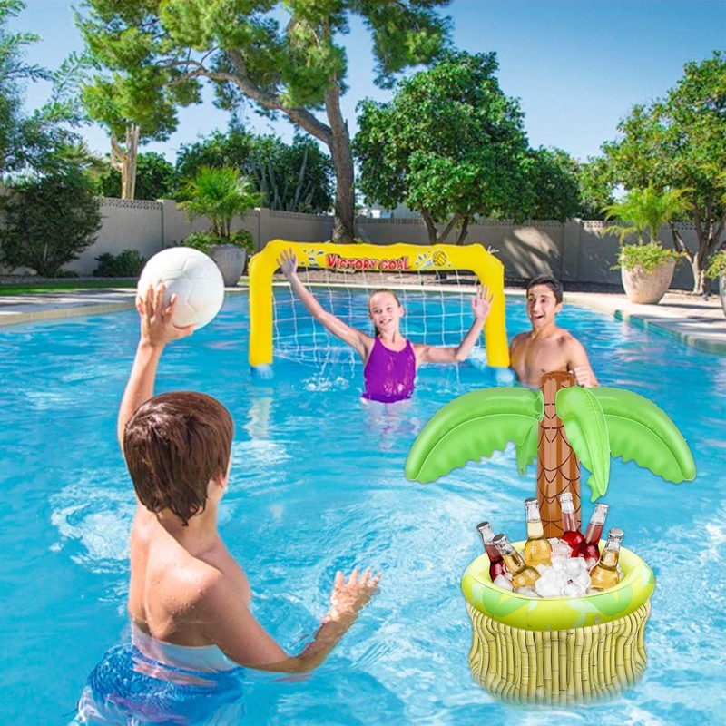 LUMOOM Inflatable Palm Tree Drink Cooler, Floating Drink Holder, Inflatable