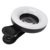 Phone Camera 15X Macro Lens with Mini Clip Ring Light