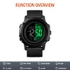CKE Men's Digital Sports Watch Large Face Waterproof Wrist Watches