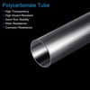 sourcing map Plastic Pipe Rigid Polycarbonate Round Tube Clear 1.2