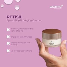 Sesderma Retisil Crema Facial Reafirmante y Antiarrugas con Retinol, Péptidos y Ácido Hialurónico, para Todo Tipo de Piel, 30 ml