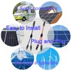 WOODGUILIN Solar Cable Y Splitter 4 mm² Cable Solar Panel