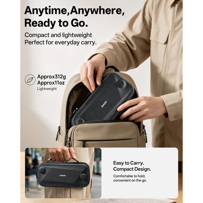JEMDO Portable Slim Carrying Case for Switch 2, Hard Shell