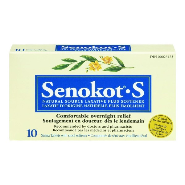 Purdue Pharma SENOKOT S (Laxative+Softener), 60TB