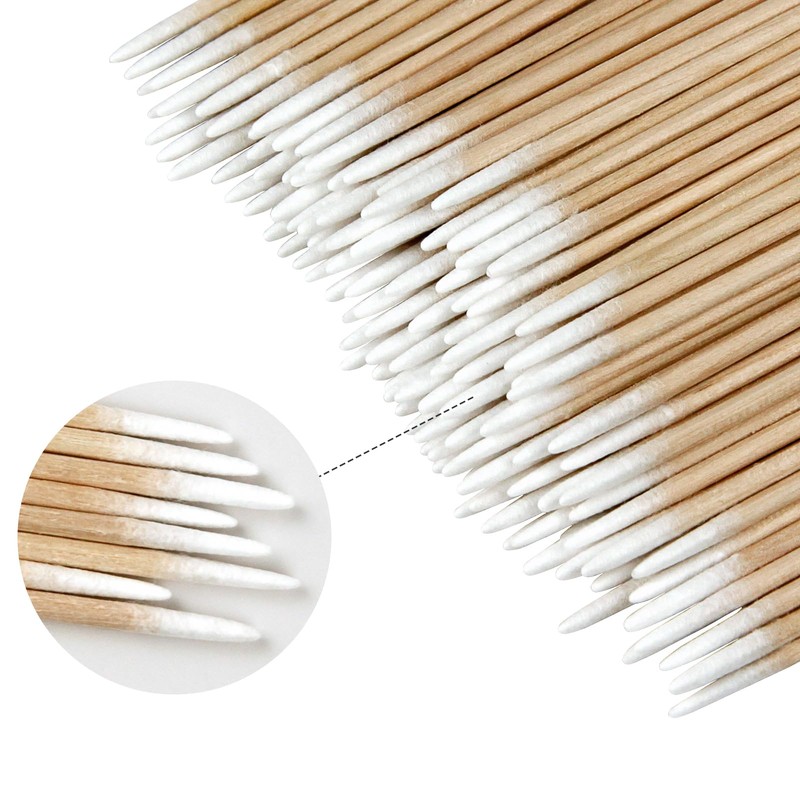 600 Pcs Microblading Cotton Swabs, 4 Inch Pointed Cotton Swabs,