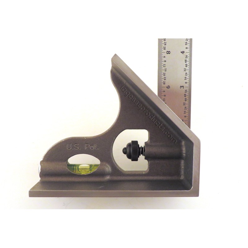 LaSquare 300 mm Metric Machinist Combination Square, Saddle Square, Stainless