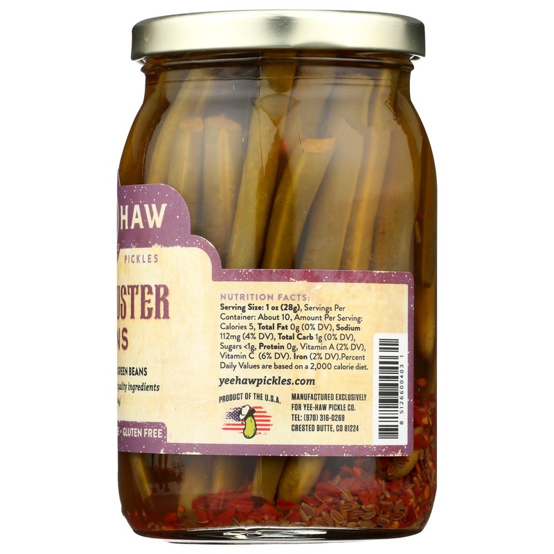 Yee Haw Pickle Company Bean Bronc Buster, 16 oz