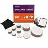 ZELAZA Dry Erase Tokens, 100 PCS DND Circle Tokens and