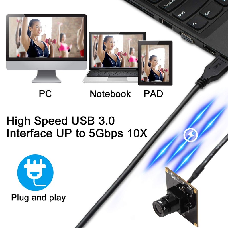 1080P Webcam High Speed USB 3.0 USB Camera Module with