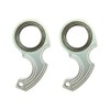 2PCS Finger Keychain Spinners, Aluminum Alloy Keychain Spinner Toy Novelty