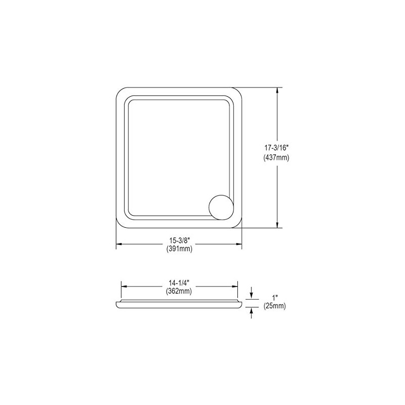 Elkay LKCBEG1516 15 3/8" L x 17 3/16" W Hardwood