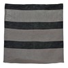 French Farmhouse Metallic Linen Black Soft Grey Long Large Bold