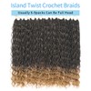 24 Inch Senegalese Twist Crochet Braiding Hair with Curly Ends