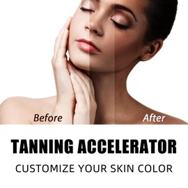 Sunbed Tanning Accelerator - Sunbed Cream with Bronzer - Sun Cream with Tan Accelerator - Sun bed Tan Accelerator C-ream for Intense Hydration & Long Lasting Tan - Fast Acting, Indoor & Outdoor Use
