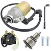 STABSOLI Starter Motor & Drive & Solenoid Relay Fit for