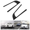 2pcs Steering Wheel Button Decorative Cover Trim Carbon Fiber Fit