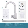 ALEASHA Bar Sink Faucet, Bar Sink Faucet Single Hole, Stainless