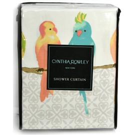 Cynthia Rowley New York Parakeet Fabric Shower Curtain