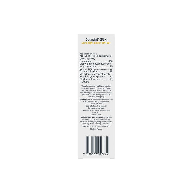 Cetaphil Sun Spf 50+Ultra Light Lotion 100mL