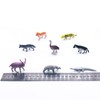 DWUENT 32pcs Mini Plastic Wild Animals Set - 32 Species