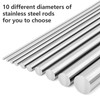 Eoiips 1/4" Diameter 304 Stainless Steel Round Rod Solid Rod