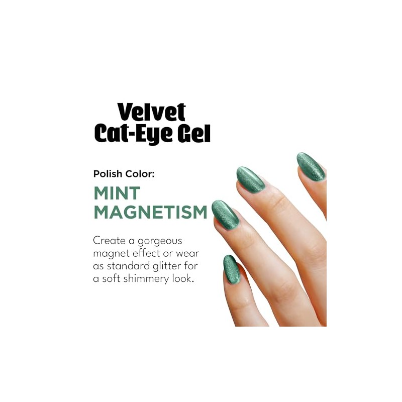 Red Carpet Manicure Esmalte Velvet GEL Magnético Mint Magnetism Green