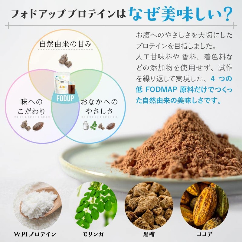 フォドアップ プロテイン FODUP 300g×1袋 低FODMAP おなかにやさしい Monash大学認証商品
