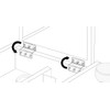 QCAA Heavy Duty 3 Fold Retro Chest Hinge, Half Surface
