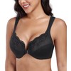 DotVol Women's Large Size Bra Full Cup Unpadded U-back with