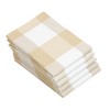 ZOLLNER Set of 5 Tea Towels with Checked Pattern, Approx.