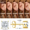 KRKC & CO Moissanite Earrings for Women, 0.8 ct-2 Ct,