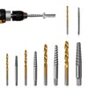 Gift for Men 10Pcs Screw Extractor Set, 40# Cr-Mo &