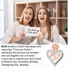 YBISNAIRE Mother's Day Mum Gifts, Silver Heart Mum Necklace Gifts