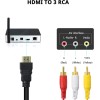 Unbranded 1080P Mini Composite AV RCA to HDMI CVBS Video