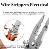 12in1 Multifunctional Wire Stripper,Foldable Wire Stripper Twister,Professional Electrician's Pliers, Cable