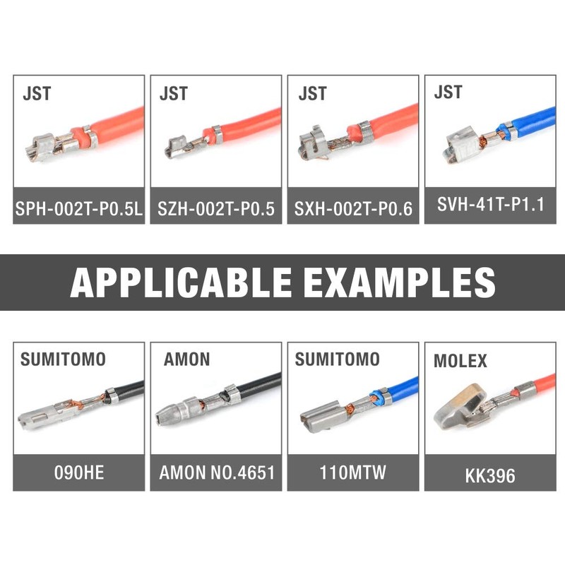 iCrimp Open Barrel Terminals Crimper for Various-sized Contacts AWG 30-14
