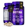 Biotina y Colágeno Hidrolizado, Cápsulas para Cabello, Piel y Uñas,