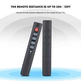 Ciglow Control Remoto, Control Remoto de Aprendizaje Universal con Botones Grandes Controlador Inteligente para TV STB HiFi VCR.(Gris)