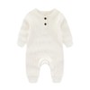 Newborn Baby Boys Girls One Piece Romper With Mitten Cuffs